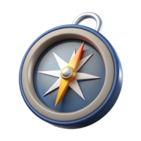 magnificent minimalist Compass Pointing North Top View Cutout premium png