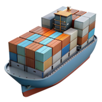 wonderful vintage Container Ship at Port Transparent Background high resolution png