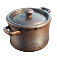 serene modern Cooking Pot with Lid Cutout Element high resolution png