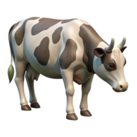 extraordinary abstract Cow Grazing in Pasture Cutout Side View genuine png
