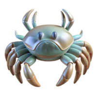 dramatic contemporary Crab on Beach Transparent Background Cutout authentic png