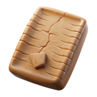 lindo contemporâneo rachado argila tábua cuneiforme roteiro transparente png