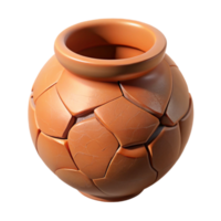 impressive rustic Cracked Pottery Repair Clay Slip Application Transparent Background genuine png