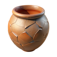 impressive contemporary Cracked Pottery Repair Clay Slip Application Transparent Background high resolution png