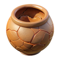 impressive modern Cracked Pottery Repair Clay Slip Application Transparent Background detailed png