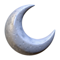 serene artistic Crescent Moon Cutout on Transparent Background authentic png