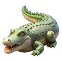 serene classic Crocodile Basking in Sun Isolated authentic png