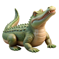 magnificent rustic Crocodile Basking in Sun Isolated exclusive png