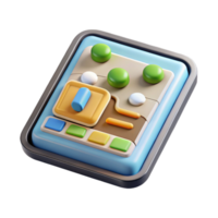 dramatic vintage Crop Health Analysis on Tablet Computer Front View Transparent Background detailed png