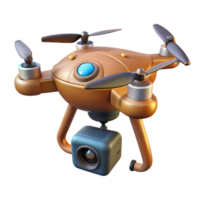 impressive creative Crop Monitoring Drone with Camera Bottom View Isolated png