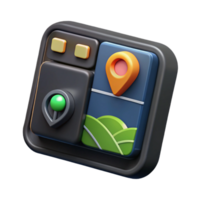 magnificent artistic Crop Monitoring Software Interface Dark Mode Transparent Background high quality png