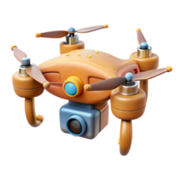 beautiful abstract Crop Monitoring Drone with Camera Bottom View Isolated png