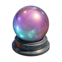 extraordinary classic Crystal Ball with Glowing Aura Isolated Element original png