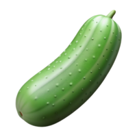 elegant abstract Cucumber Isolated on White Background authentic png