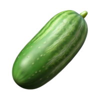 vibrant creative Cucumber Isolated on White Background high resolution png