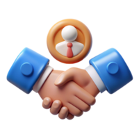 serene abstract Customer Relationship Management Icon Handshake Transparent Background high resolution png