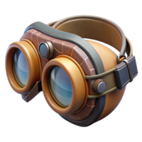 stunning creative Cyberpunk Goggles Side View Cutout Transparent Background exclusive png
