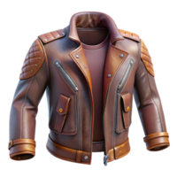 serene artistic Cyberpunk Jacket Leather Texture Isolated Element high resolution png
