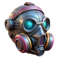 dramatic rustic Cyberpunk Mask Respirator Style Isolated high quality png