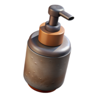 impressive modern Cylindrical Bottle with Pump Dispenser Isolated authentic png
