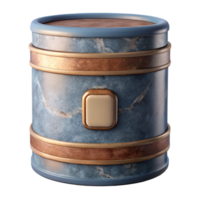 stunning minimalist Cylindrical Container with Label Design Isolated Transparent Background high quality png