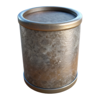 serene artistic Cylindrical Container Without Label Design Isolated Transparent Background detailed png