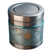 extraordinary abstract Cylindrical Container with Metallic Lid Cutout Element genuine png