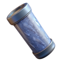 magnificent rustic Cylindrical Tube with Screw Cap Transparent Background original png