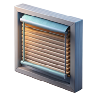 wonderful classic Smart Blinds Fully Open Side View Transparent Background exclusive png