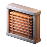 elegant contemporary Smart Blinds Partially Open Side View Transparent Background png