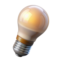 elegant modern Smart Bulb Daylight White Light Transparent Background high resolution png