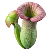 stunning traditional Darlingtonia Californica Cobra Lily Hooded Pitcher Cutout Isolated high quality png