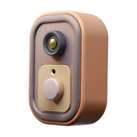 serene abstract Smart Doorbell with Camera and Microphone Transparent Background original png