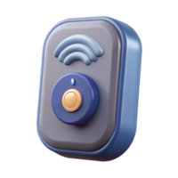 stunning rustic Smart Doorbell with Motion Detection and Alerts Isolated Metallic Housing exclusive png