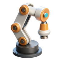extraordinary modern Smart Factory Robot Arm with Gripper Attachment Transparent Element high quality png