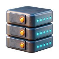 stunning rustic Data Server Front View with Blinking Lights Isolated exclusive png