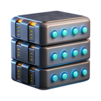 impressive vintage Data Server Front View with Blinking Lights Isolated high quality png