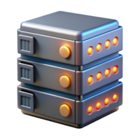 stunning contemporary Data Server Rack with Blinking Lights Isolated high quality png