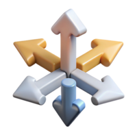 wonderful creative Decision Making Arrows Diagram Multiple Choices Transparent Background high resolution png