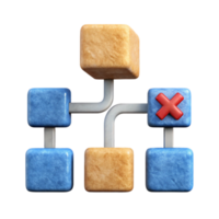beautiful creative Decision Making Framework Icon Flowchart Cutout professional png
