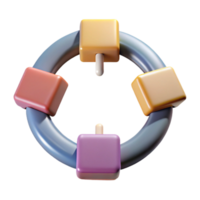 Decision Making Process Flowchart Circular Design Isolated png