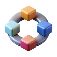 impressive abstract Decision Making Process Flowchart Circular Design Isolated professional png