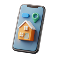 extraordinary rustic Smart Home App Interface on Smartphone Isolated authentic png