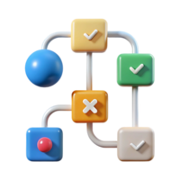 magnificent traditional Decision Making Process Steps Chart Linear Style Transparent Background high resolution png