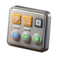 extraordinary abstract Smart Home Automation System Control Panel Transparent Background professional png