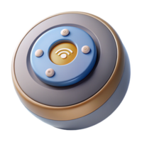 vibrant creative Smart Home Hub Device Front View Isolated Cutout high resolution png