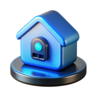 elegant abstract Smart Home Hub with Touchscreen Transparent Background png