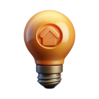 dramatic contemporary Smart Home Light Bulb with Warm Glow Isolated Element exclusive png