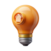 stunning traditional Smart Home Light Bulb with Warm Glow Isolated Element high quality png