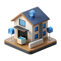 elegant creative Smart Home System Architecture Diagram Transparent Background detailed png